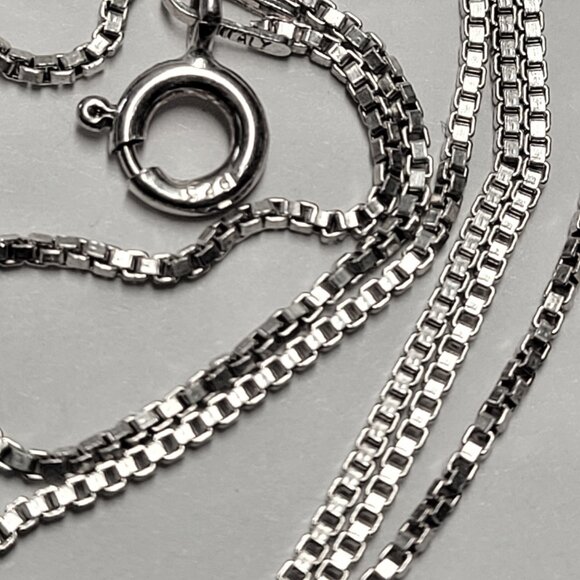24 inch 925 Sterling Silver Italy Necklace, 925 Sterling Silver Chain - Picture 11 of 16